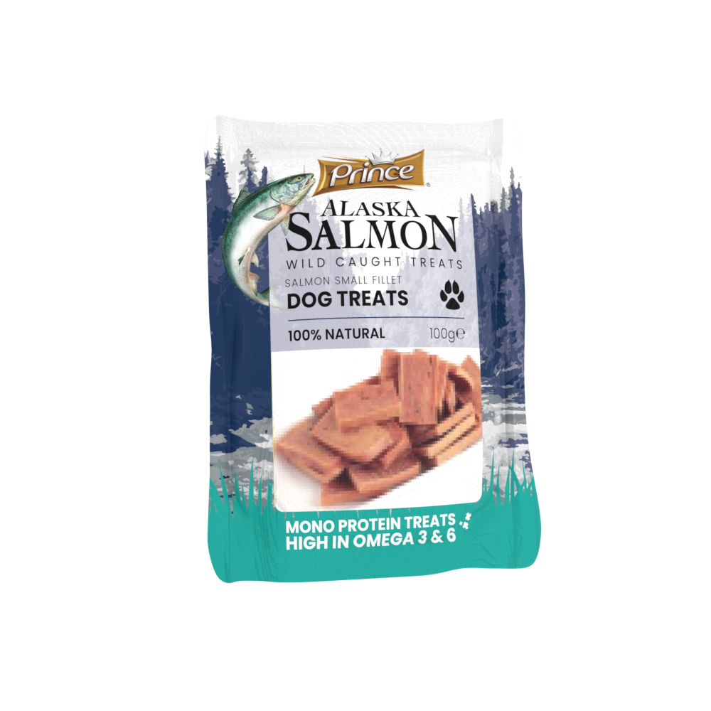PRINCE Alaska Salmon Small Fillet - skanėstas šunims 100g