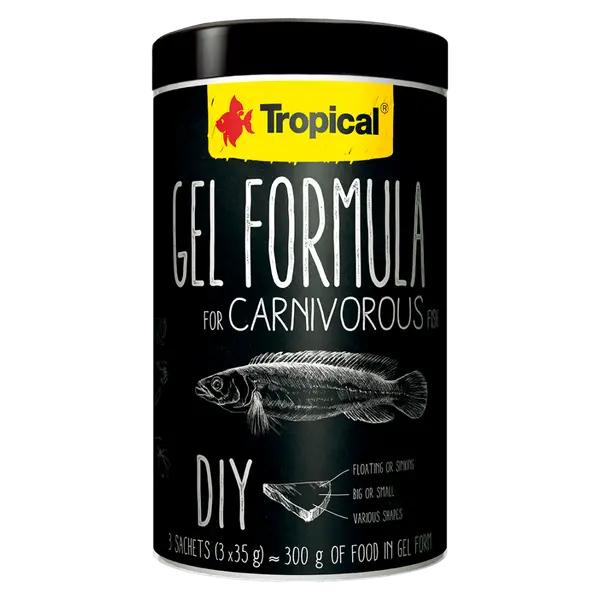 Tropical Gel Formula for Carnivorous fish - maistas mėsėdėms žuvims gelio forma
