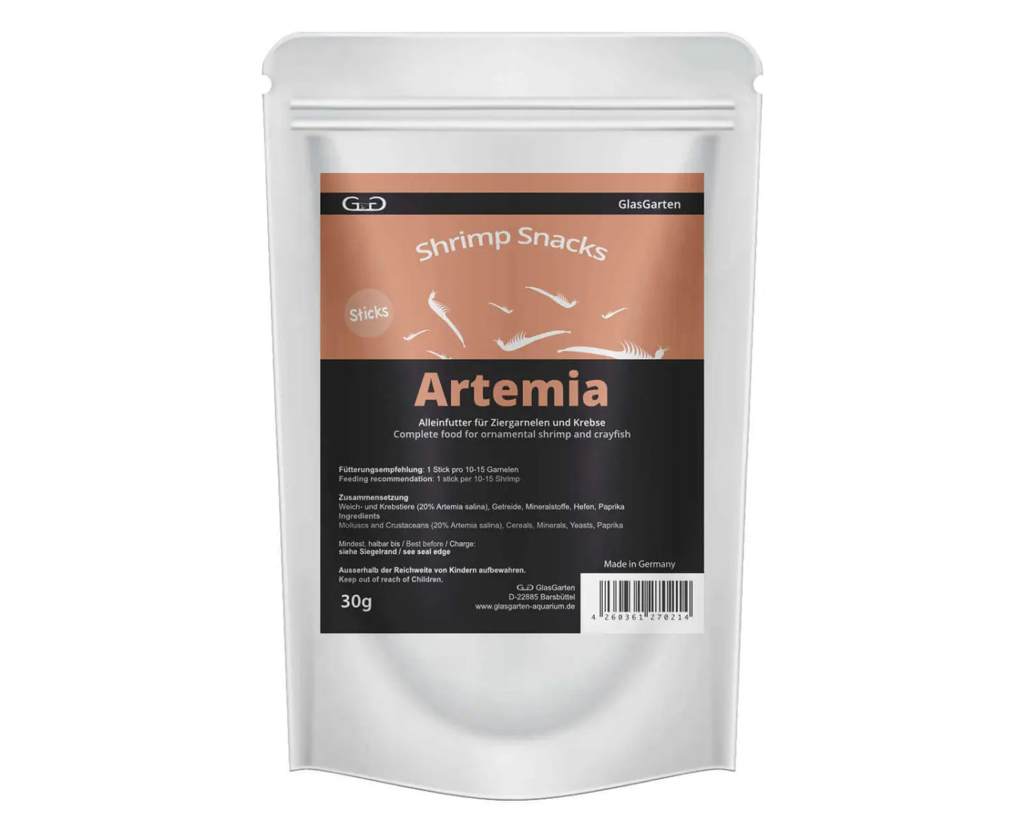 GlasGarten - Shrimp Snacks Artemia 30g.