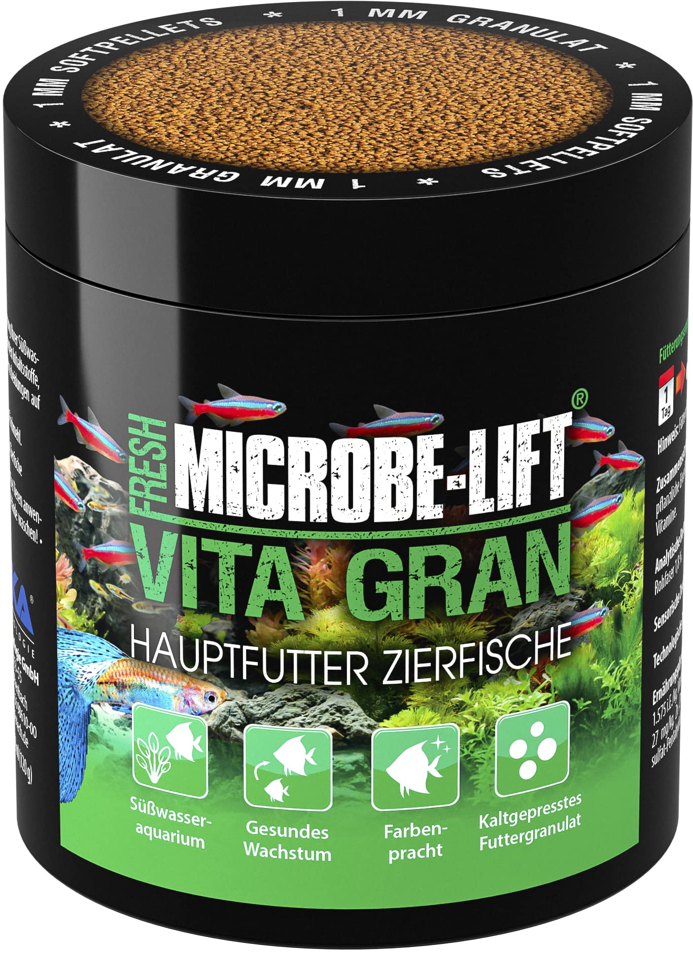 ARKA Microbe-Lift Vita Gran - maistas žuvims 1mm 250ml (120g)