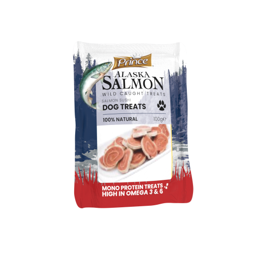 PRINCE Alaska Salmon Sashi - skanėstas šunims 100g