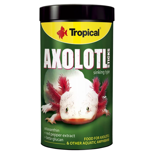 Tropical Axolotl sticks - maistas aksolotliams 135g/250ml