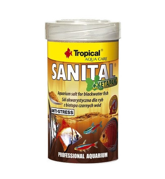 Tropical Sanital +ketapang - akvariumo druska 120g/100ml