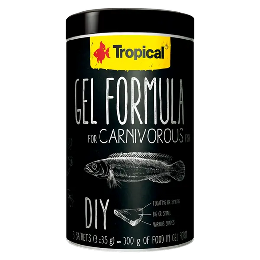 Tropical Gel Formula for Carnivorous fish - maistas mėsėdėms žuvims gelio forma
