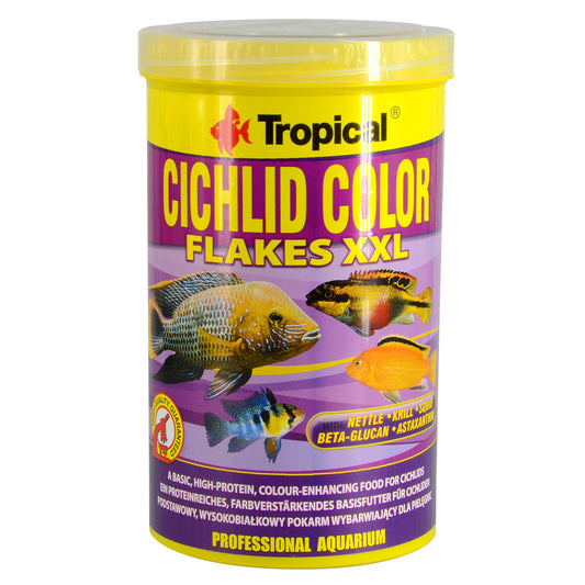 Tropical Cichlid Color flakes XXL - maistas žuvims 160g/1000ml