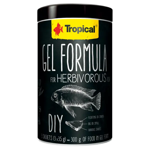 Tropical Gel Formula for Herbivorous fish - maistas žolėdėms žuvims gelio forma