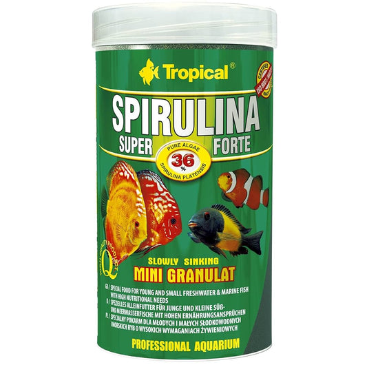 Tropical Spirulina Super Forte mini granulat - maistas žuvims